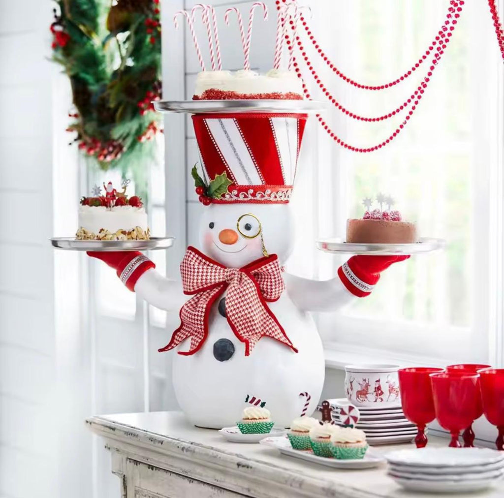 🎅 Santa-Tablett – Weihnachtsfigur mit Ablage