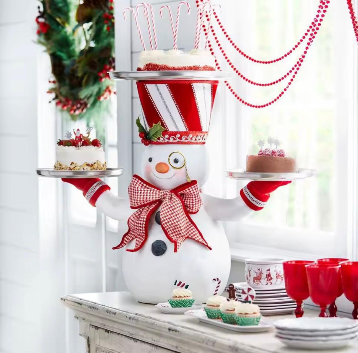 🎅 Santa-Tablett – Weihnachtsfigur mit Ablage