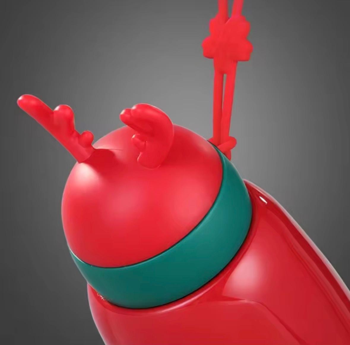 🎄 Weihnachts-Thermobecher „Geweih“ – 300/330 ml, Edelstahl, auslaufsicher