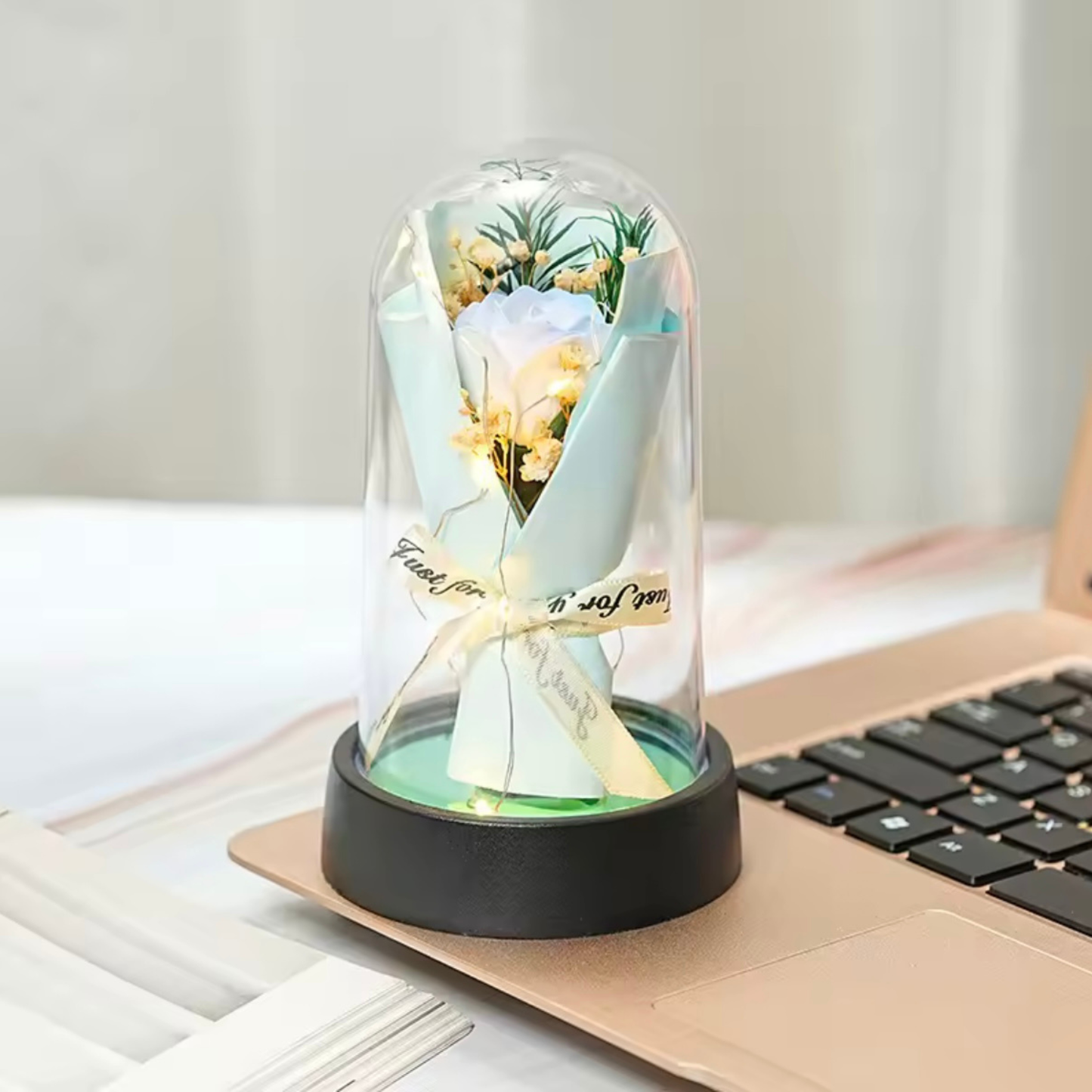 Premium Kristall-Rose „Infinity“