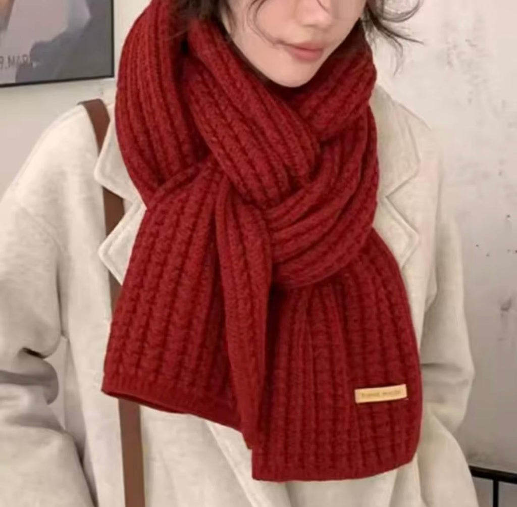 Winter-Strickschal– dick, lang & warm