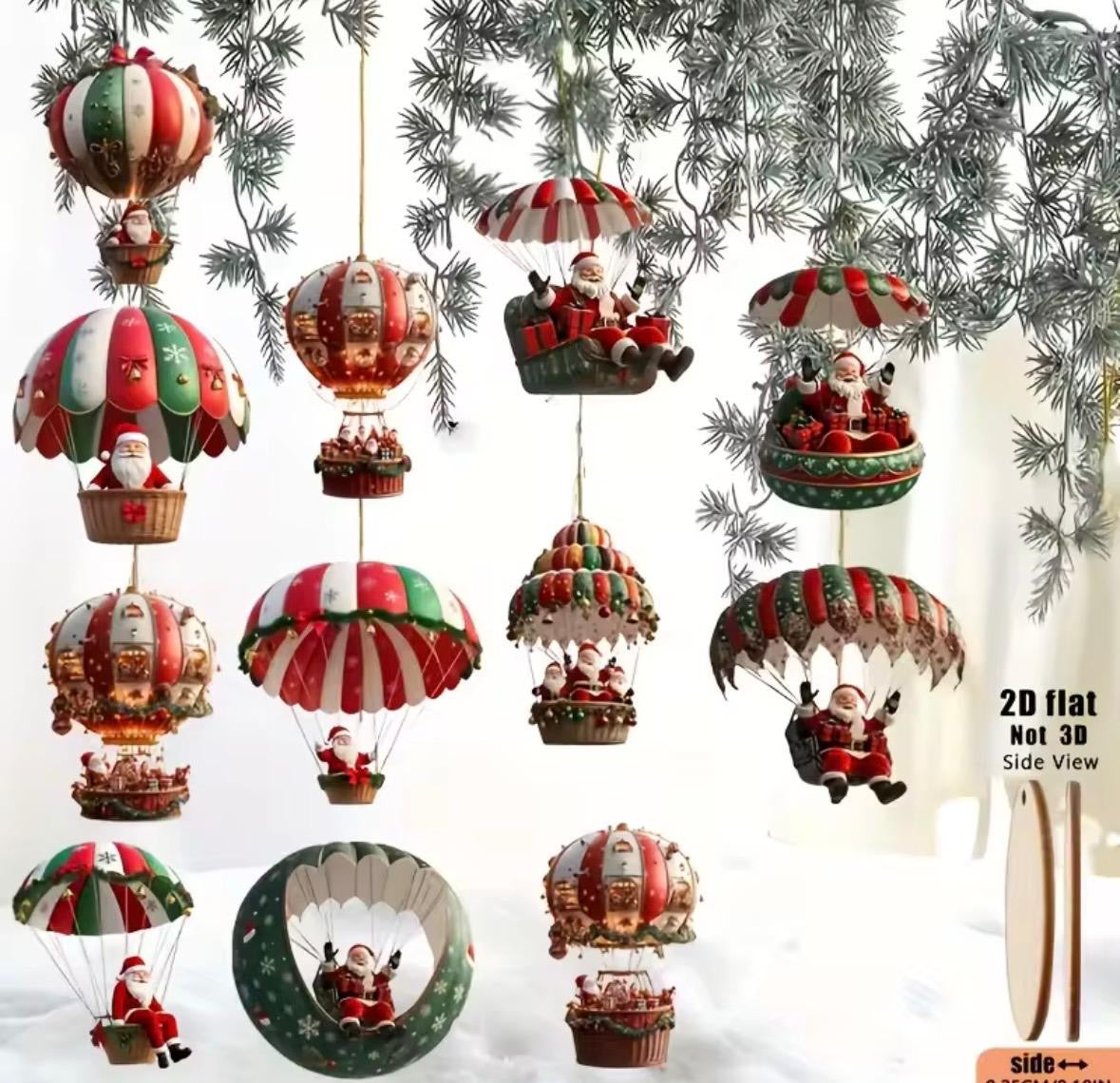 Weihnachts-Hänger aus Holz 🎄12er-Set