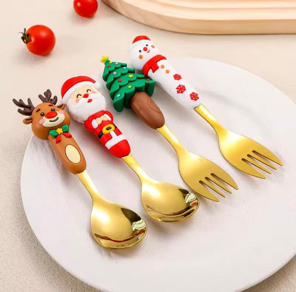 süßes Löffel-&-Gabel-Set als Weihnachtsgeschenk
