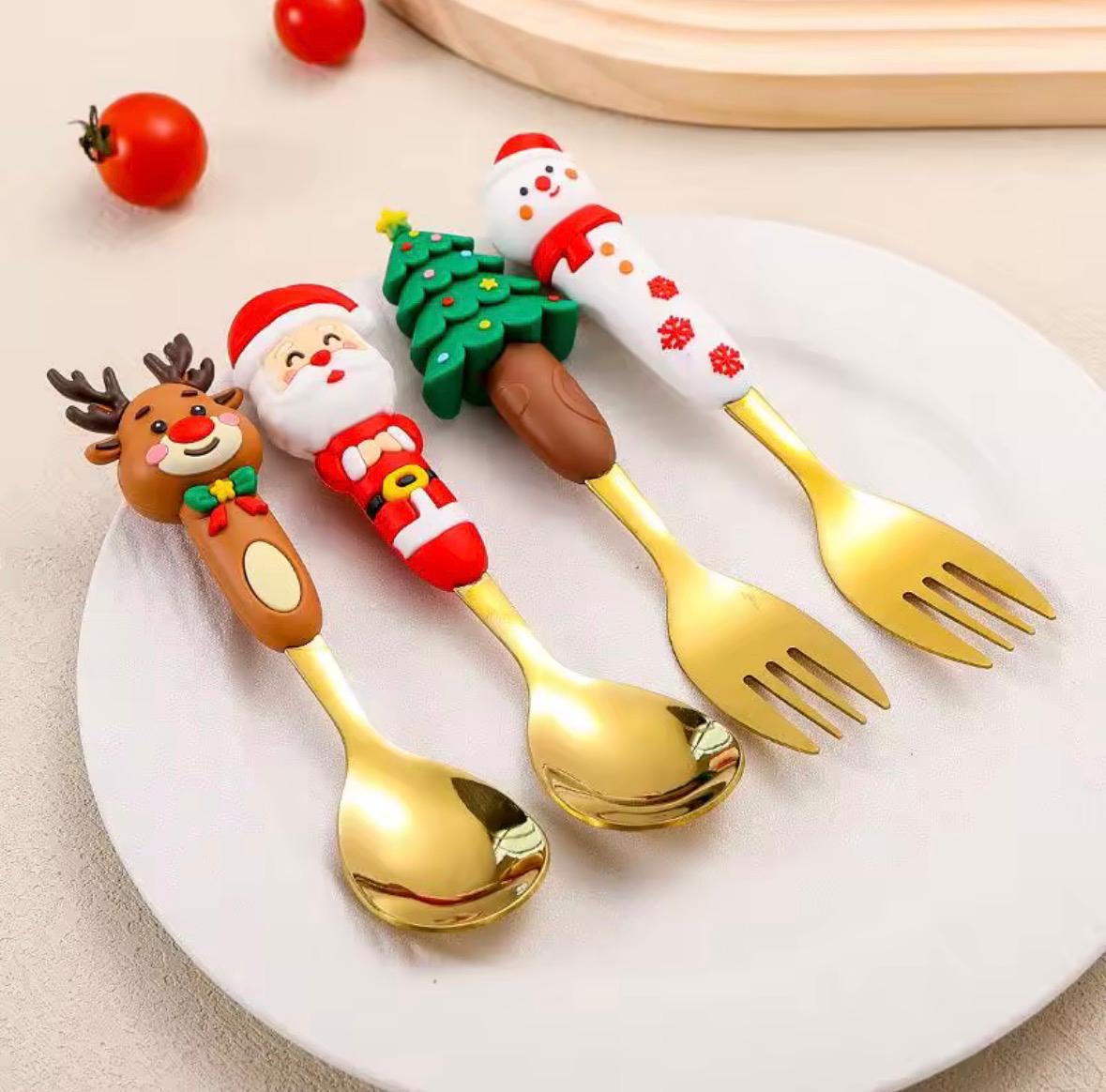 süßes Löffel-&-Gabel-Set als Weihnachtsgeschenk