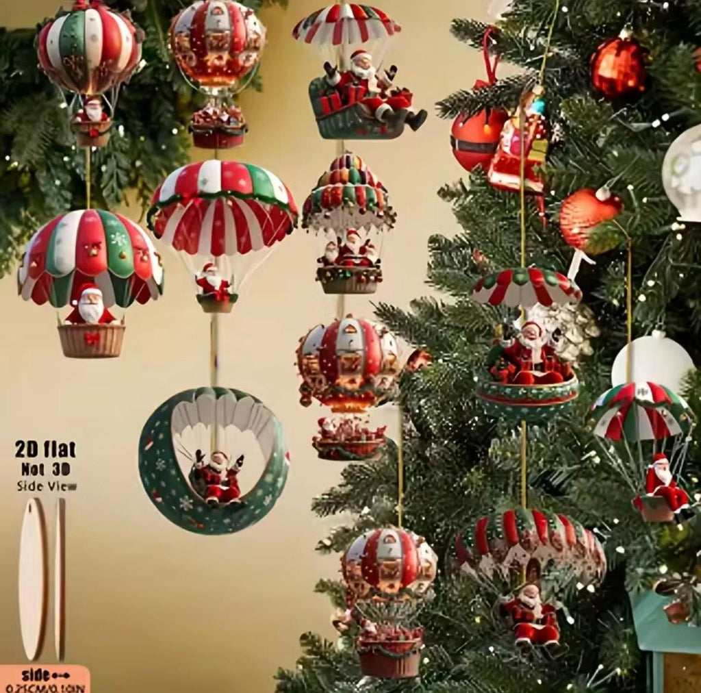 Weihnachts-Hänger aus Holz 🎄12er-Set