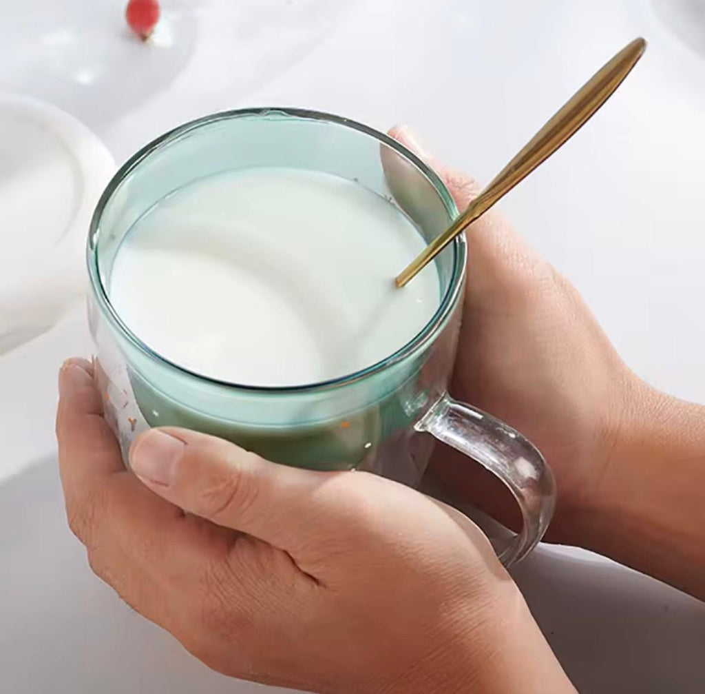 Weihnachtsbaum-Glas (doppelwandig) mit Deckel