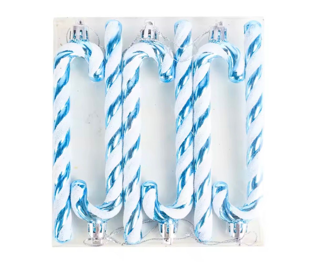 Zuckerstangen Anhänger 🍭🎄 – 6er-Set, bruchsicher