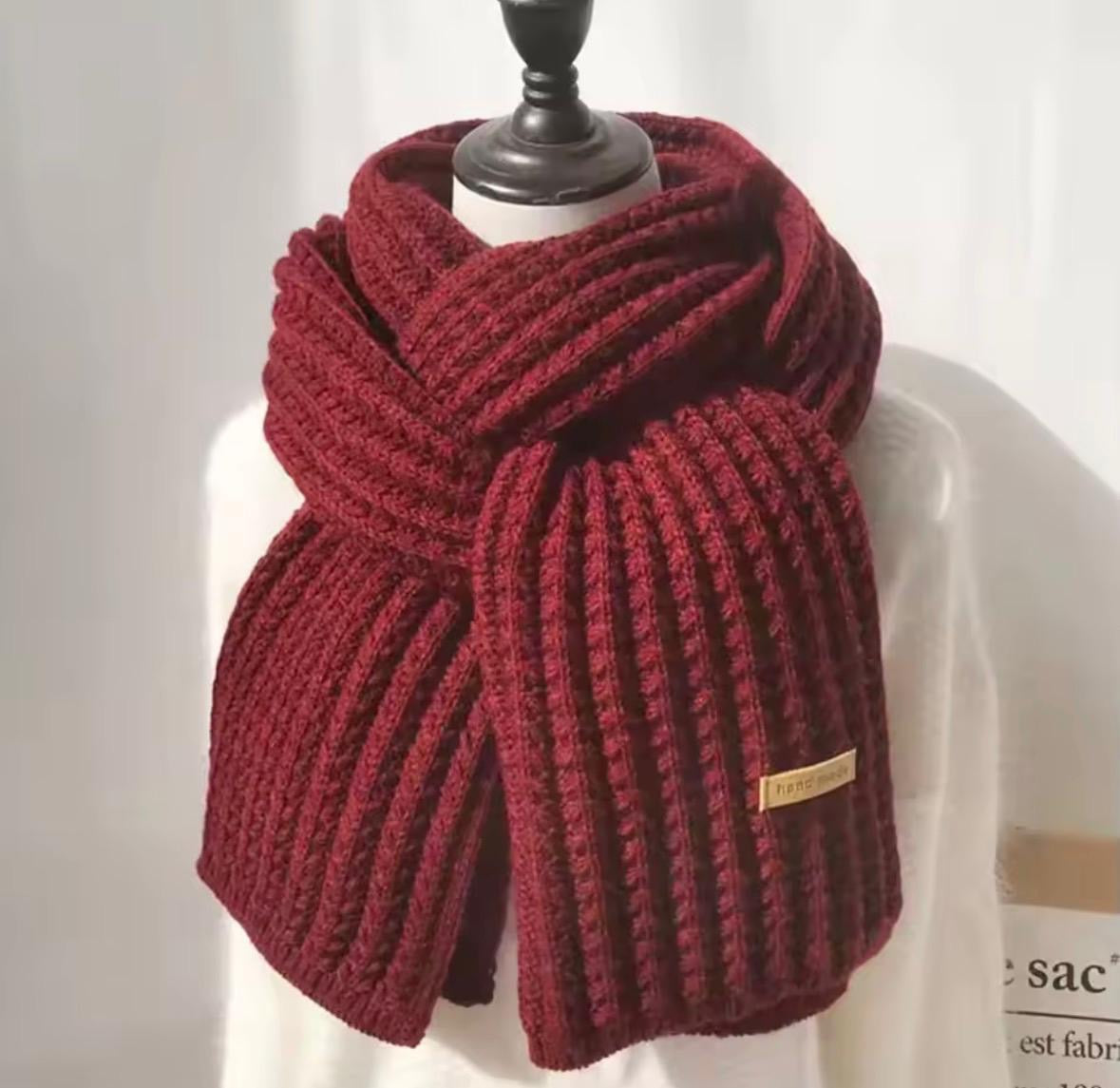 Winter-Strickschal– dick, lang & warm