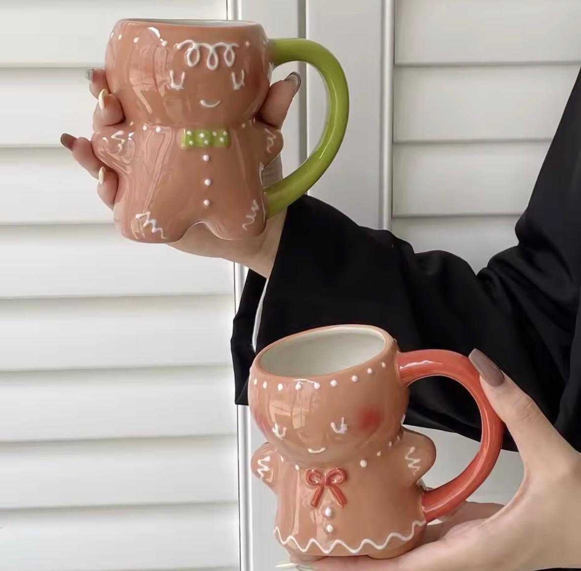 Lebkuchenmann Keramik-Tasse – 330 ml, Weihnachts-Liebling