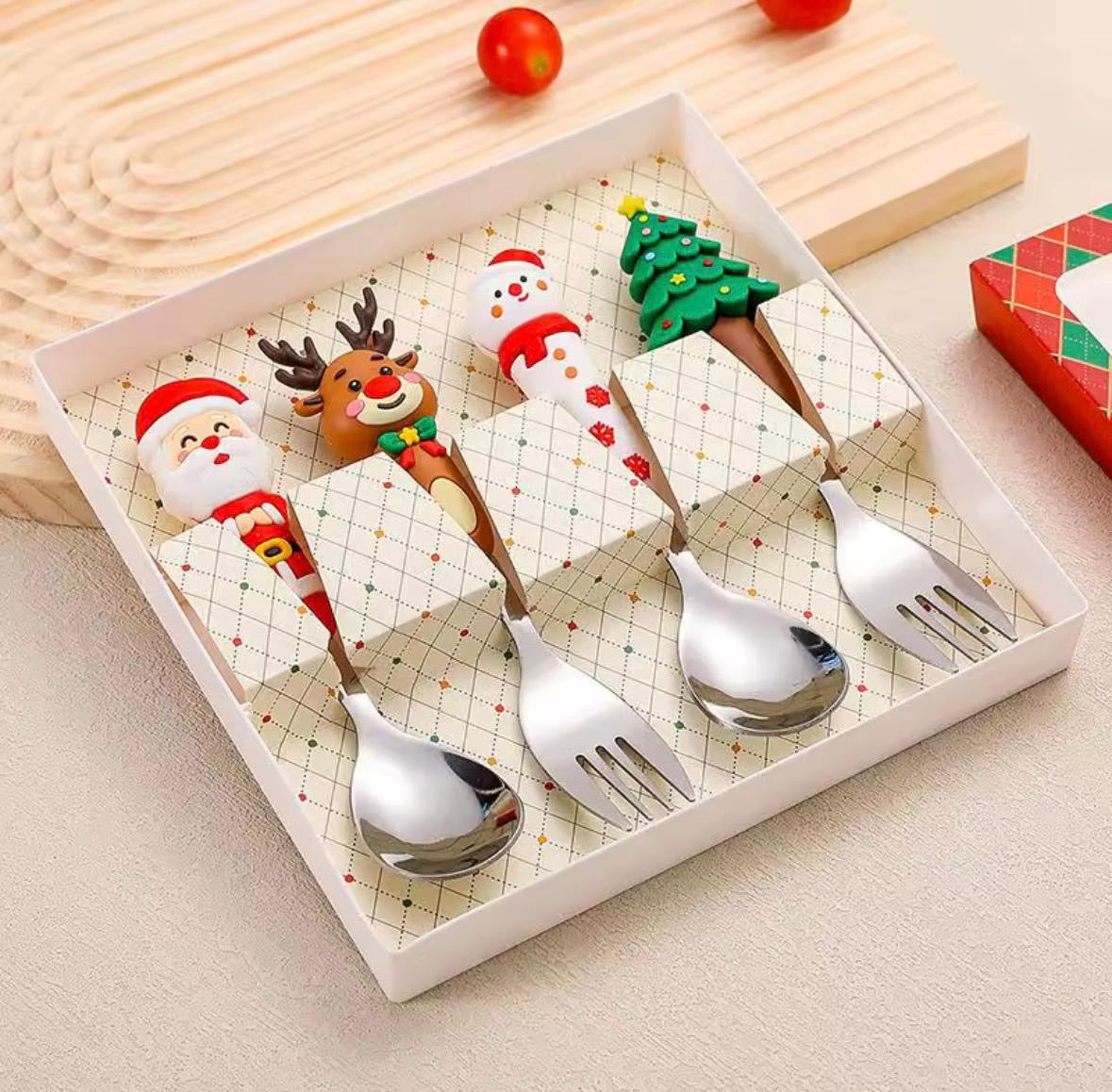 süßes Löffel-&-Gabel-Set als Weihnachtsgeschenk