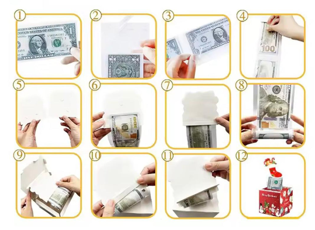 ✨ Weihnachts-Geldgeschenk „Pop-Out“ – witzige Überraschungsbox