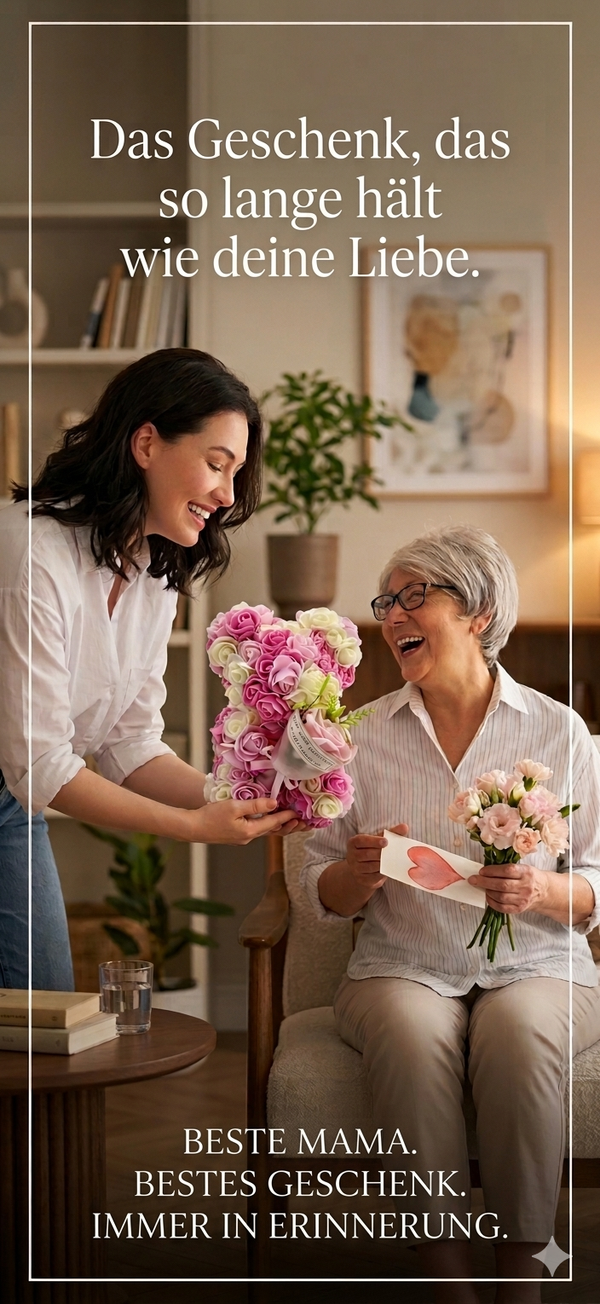 Aeterna Rosenbär – Pure Eleganz 🌹