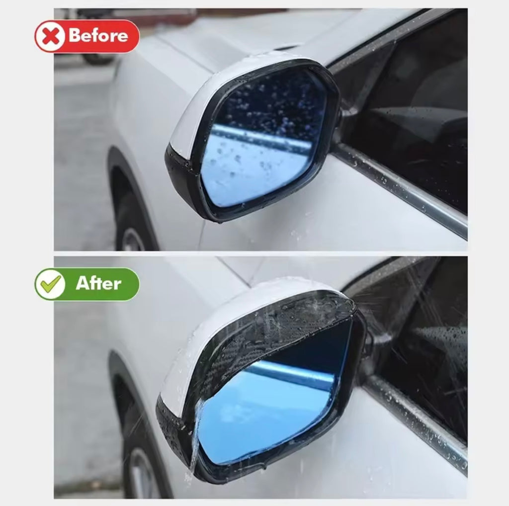 Carbon-Faser Rückspiegel-Abdeckung – 2 Stück, Schutz & klare Sicht bei Regen