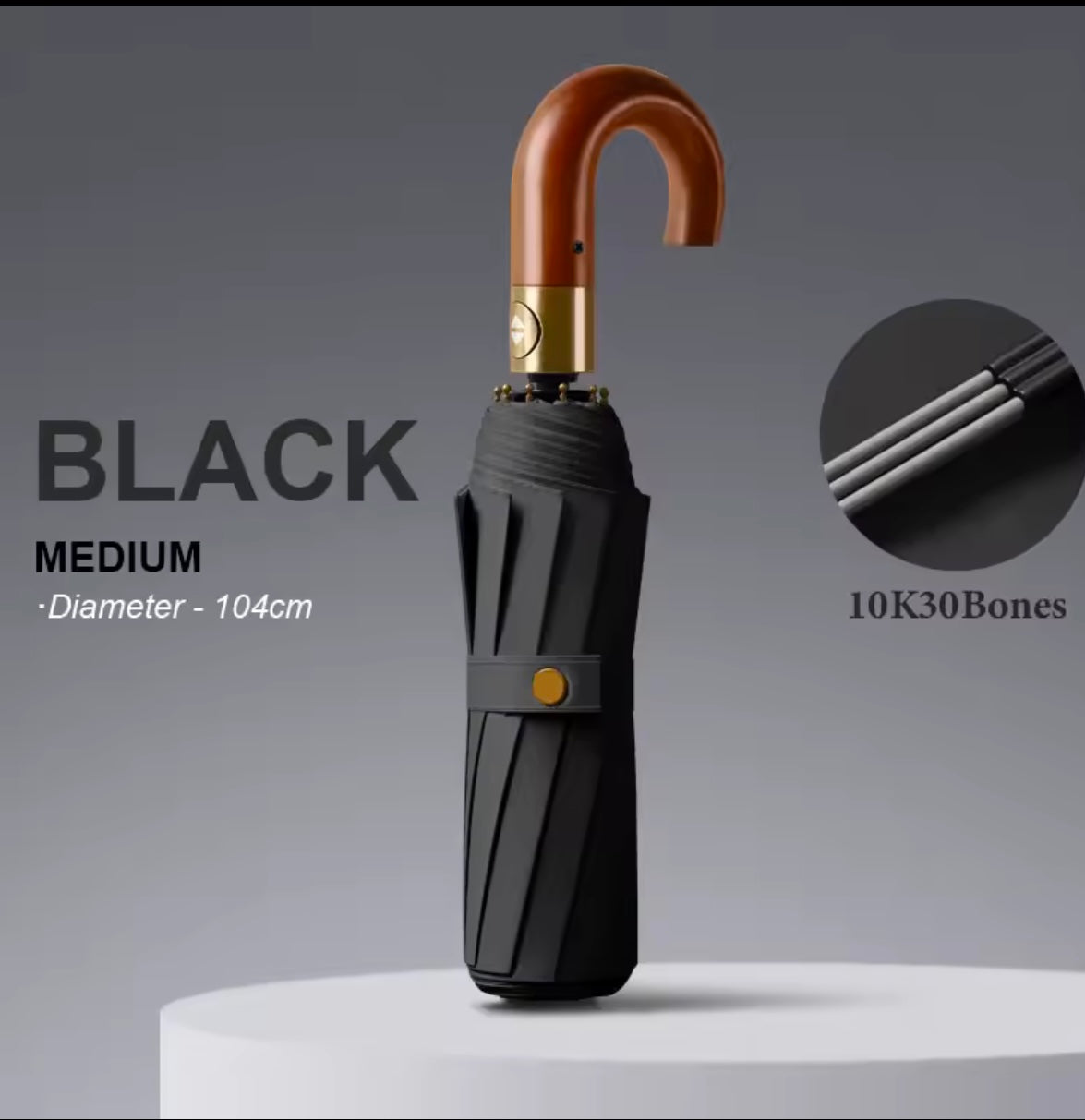 ☂️ Herren Luxus-Regenschirm – Automatisch, Stabil & Wasserabweisend