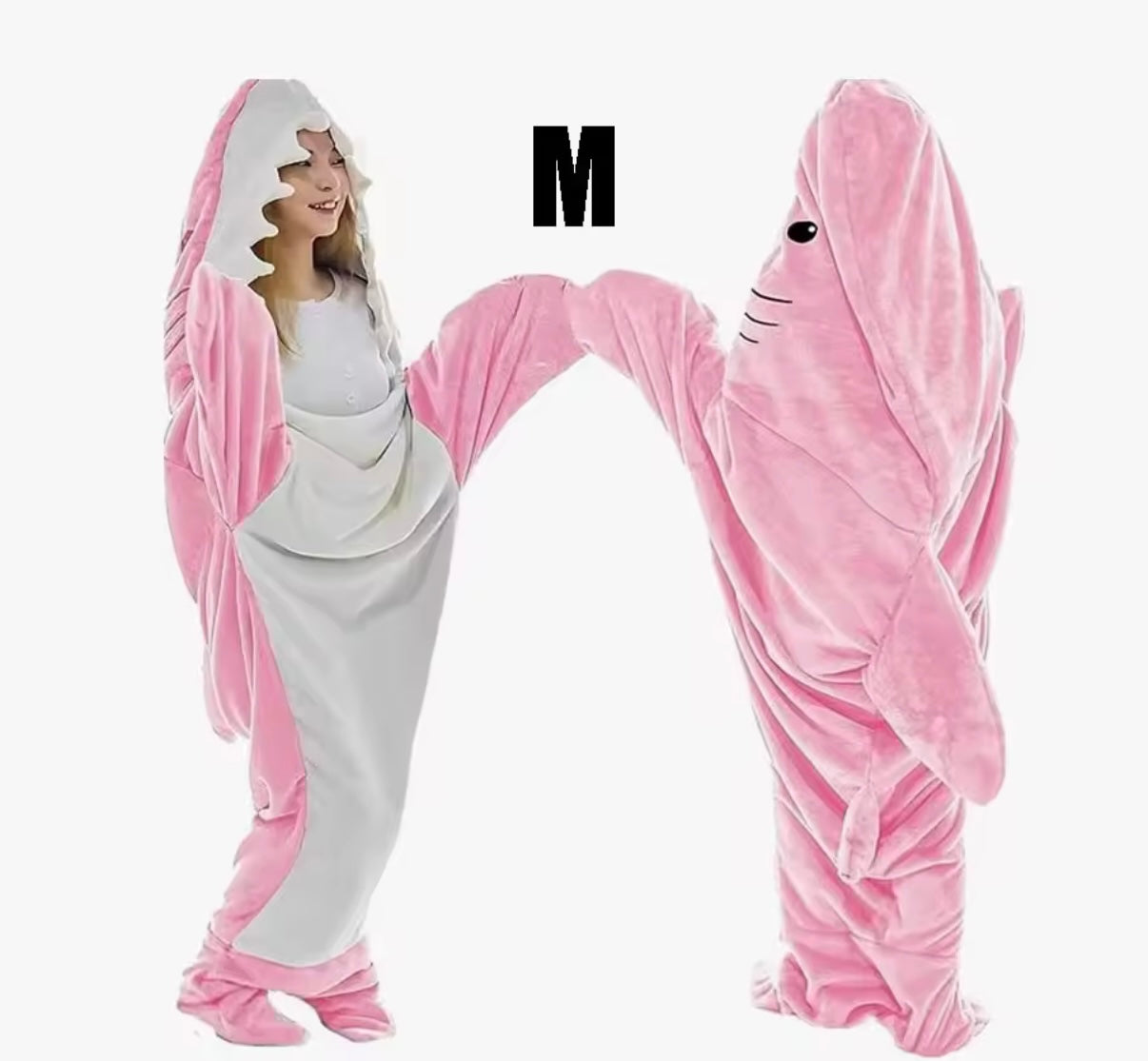 Cozy Shark Hoodie-Decke 🦈