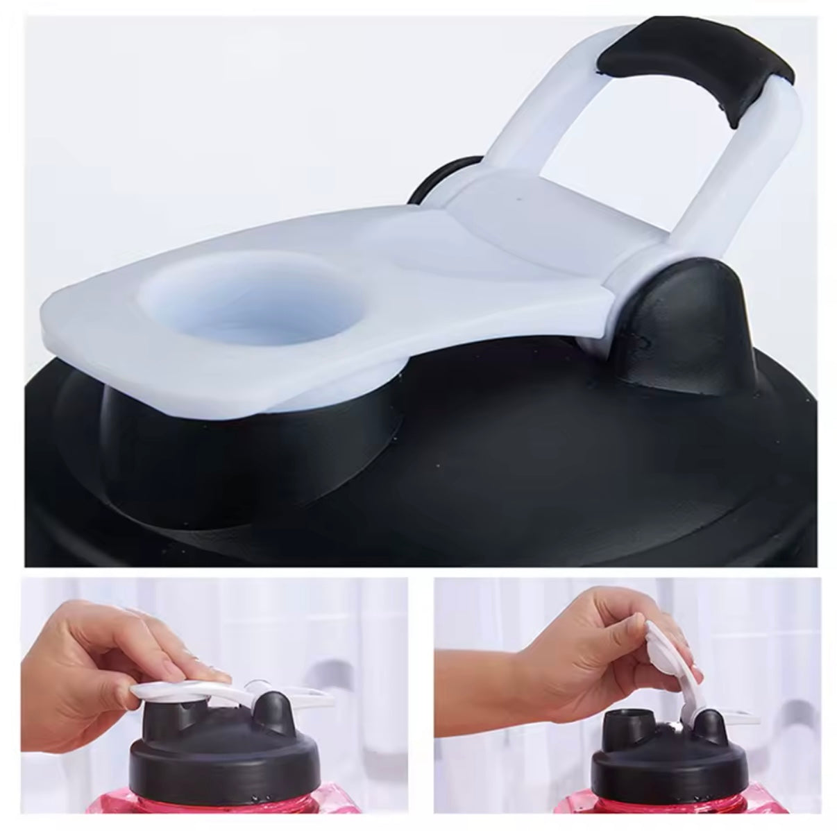 2,6 L Hantel-Wasserflasche für Fitness, Gym & Outdoor