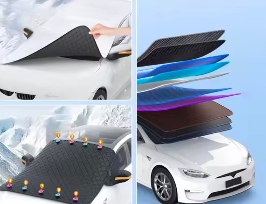 Magnetische Frontscheiben-Abdeckung – Eisschutz & Sonnenschild für dein Auto🧊☀️