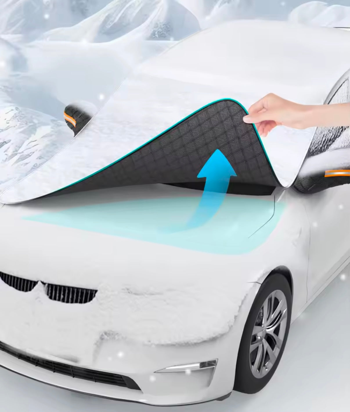 Magnetische Frontscheiben-Abdeckung – Eisschutz & Sonnenschild für dein Auto🧊☀️