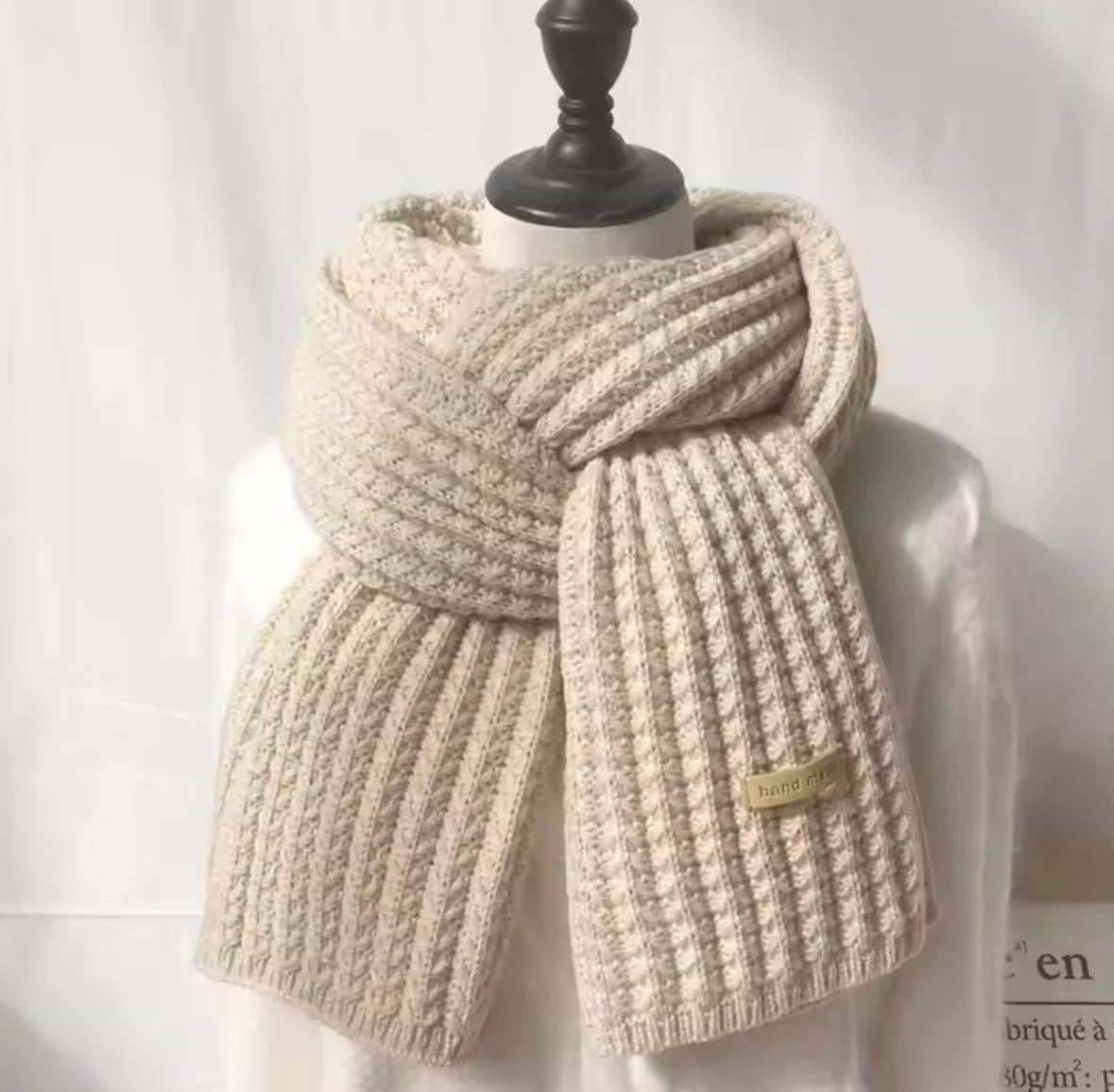 Winter-Strickschal– dick, lang & warm