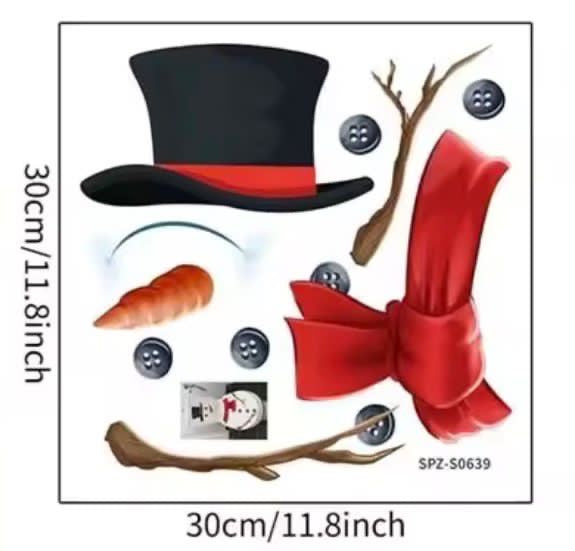 Schneemann WC-Deko ⛄ – schnell drauf, leicht ab