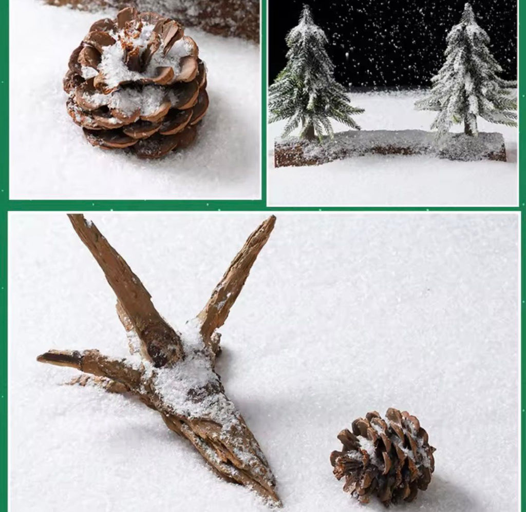 Kunstschnee ❄️ – echt wirkender Deko-Schnee