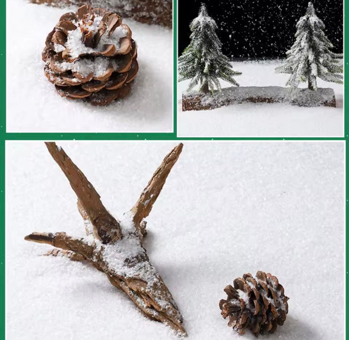 Kunstschnee ❄️ – echt wirkender Deko-Schnee