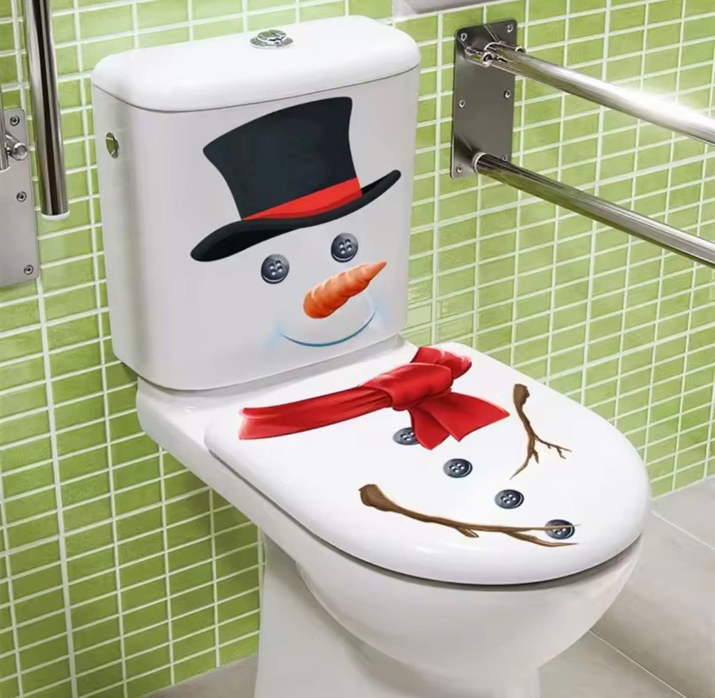Schneemann WC-Deko ⛄ – schnell drauf, leicht ab